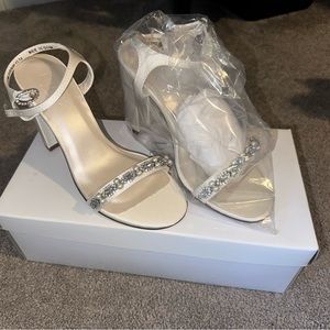 David’s Bridal Elsa Mivory wedding shoes. Unworn